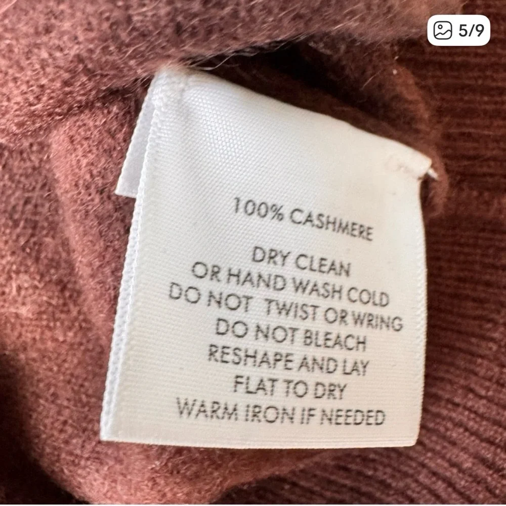 Women’s White + Warren Cashmere Sweater, Brown, Small - Picture 4 of 6